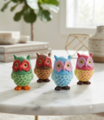 Sorrel Gardens Owl Set – Miniature Owl Figurines for Fairy Gardens, Terrariums & Home Décor