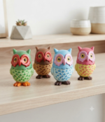 Sorrel Gardens Owl Set – Miniature Owl Figurines for Fairy Gardens, Terrariums & Home Décor - Image 3